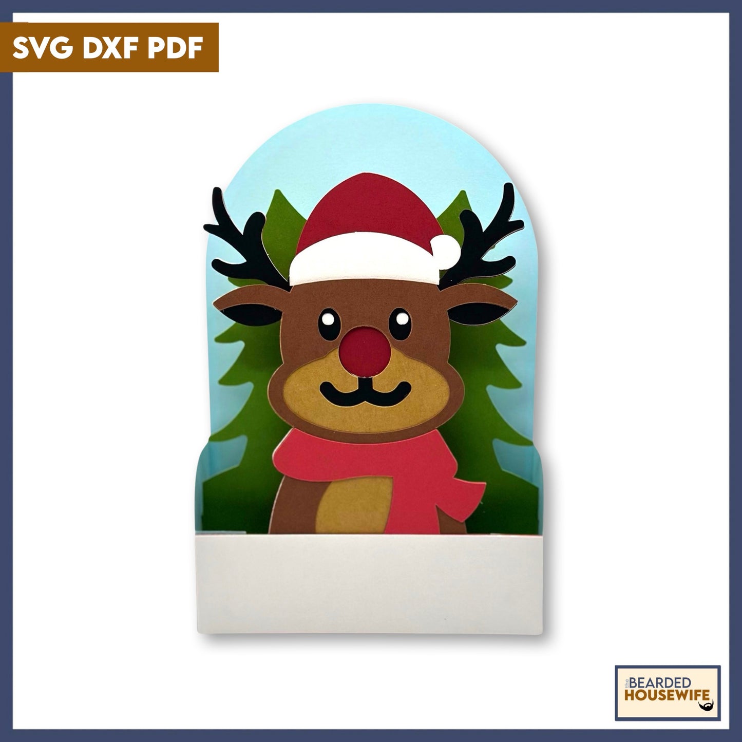 the most famous reindeer box card