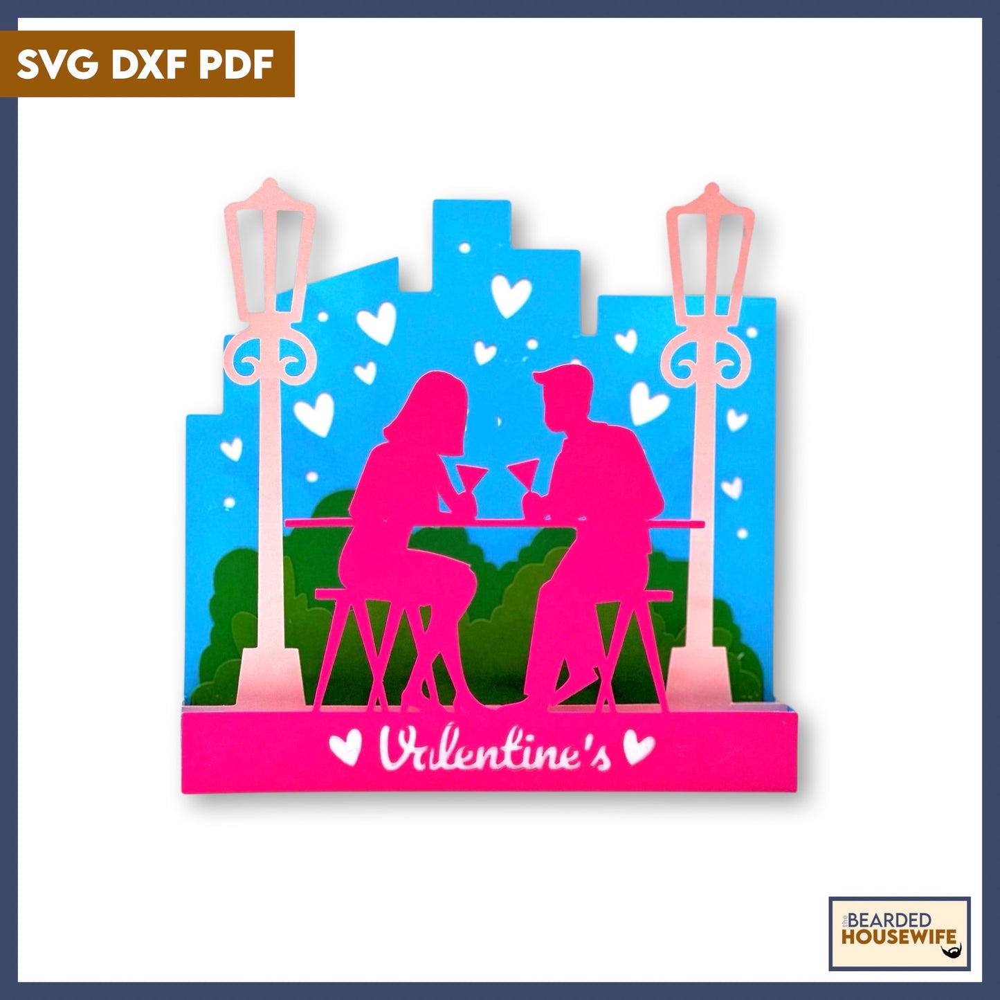 couple in the park box card