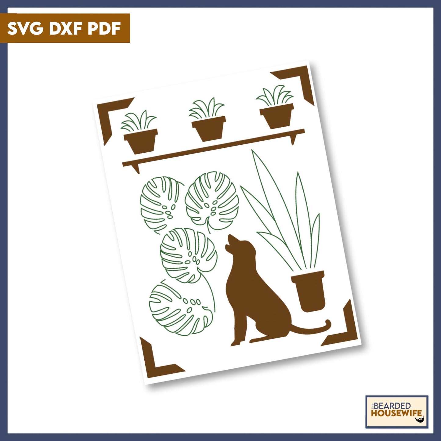 dogs and plants insert card