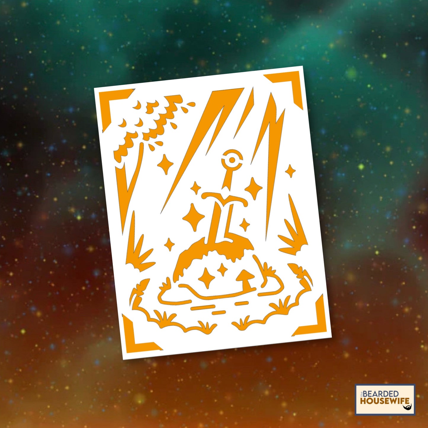 sword in the stone insert card