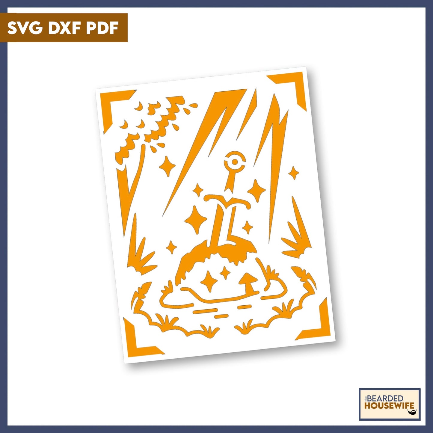 sword in the stone insert card