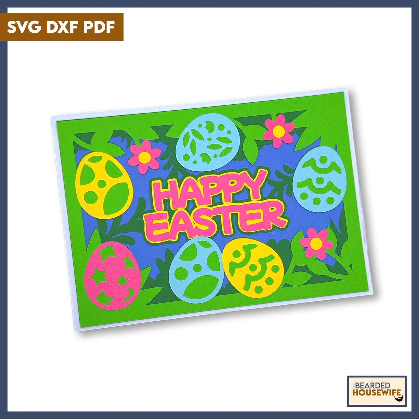 happy easter multi-layered card