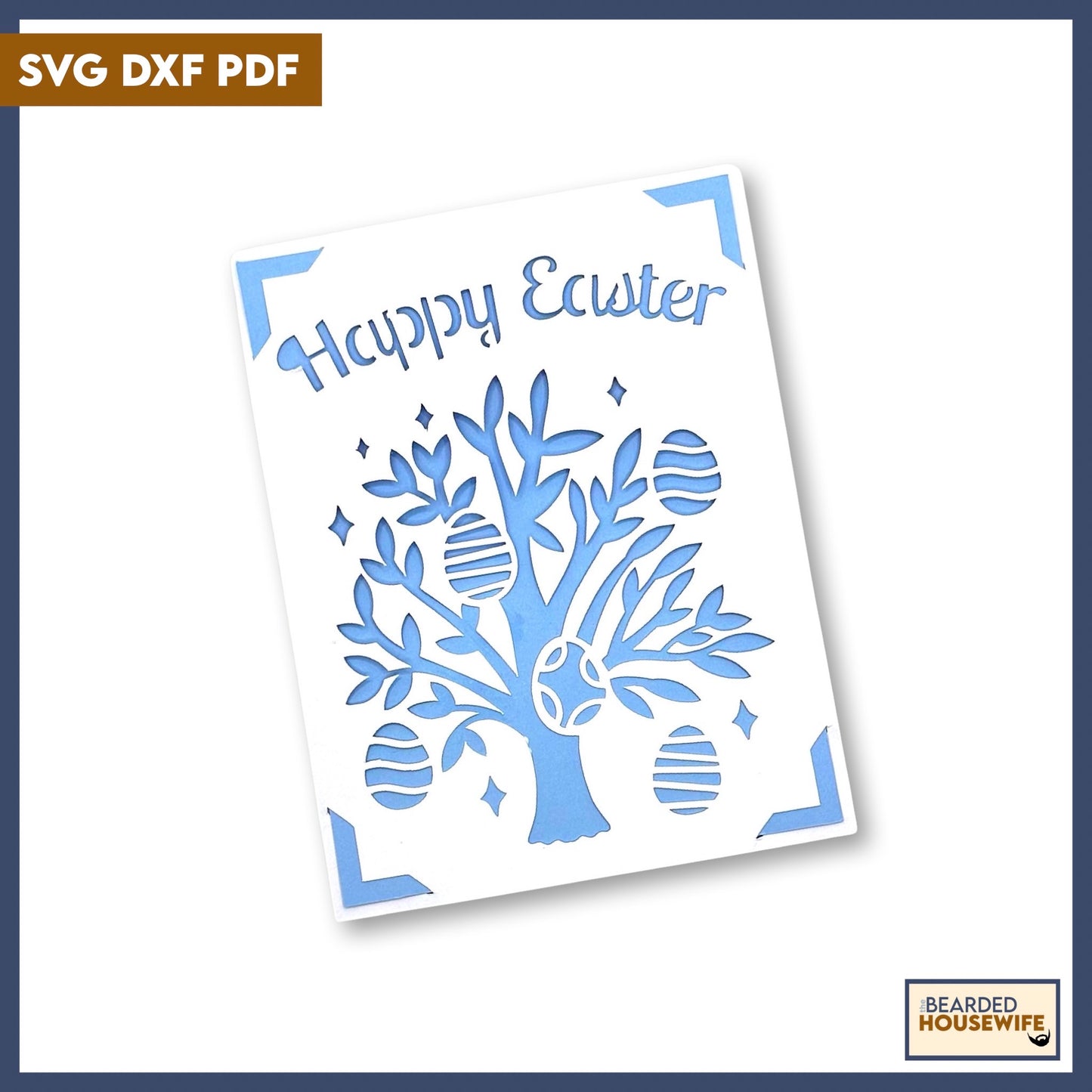 easter tree insert card