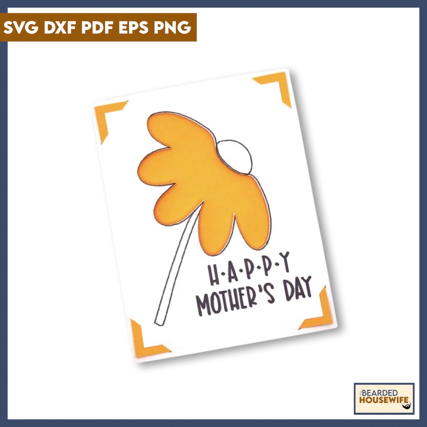 mothers day coneflower insert card