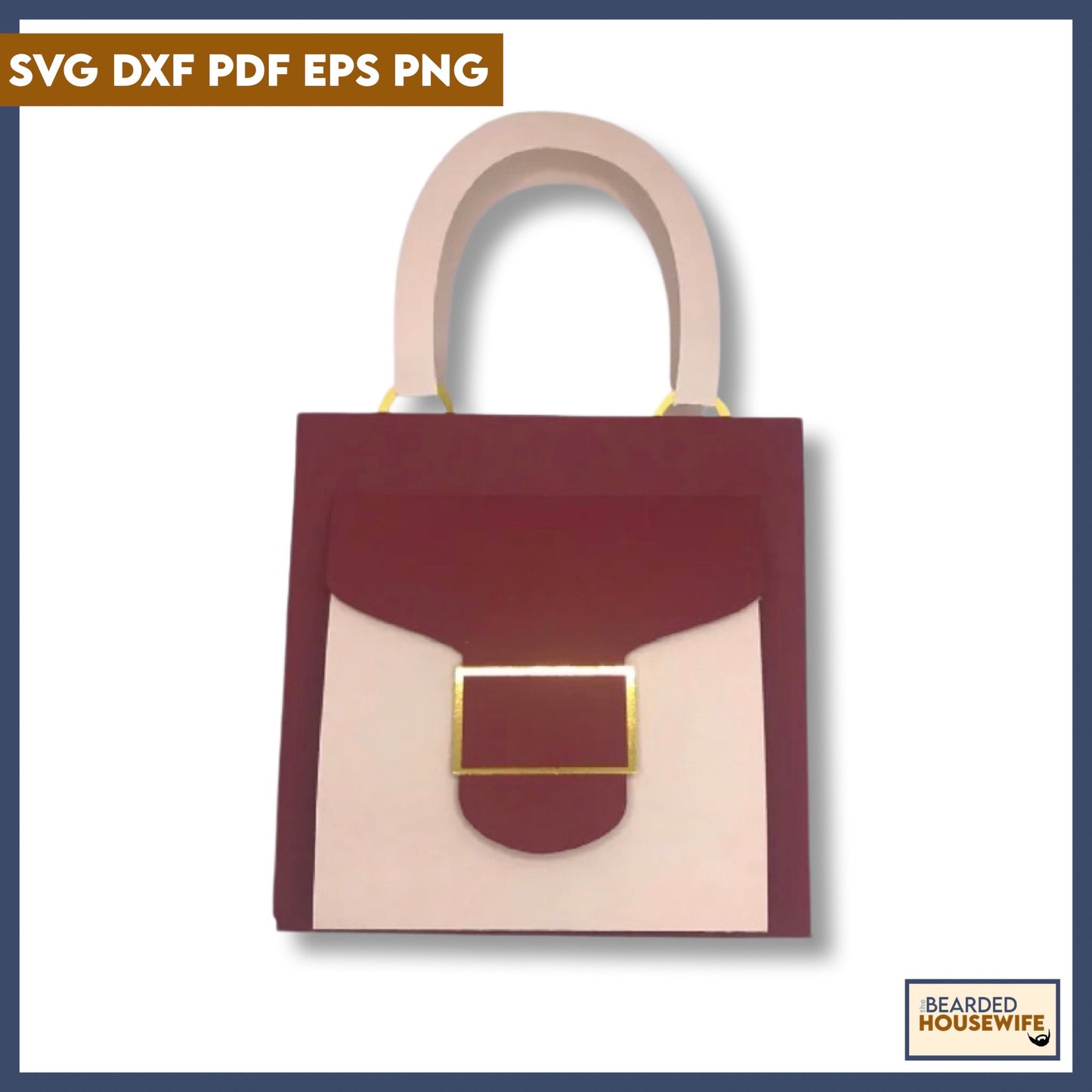 colorblock purse gift bag