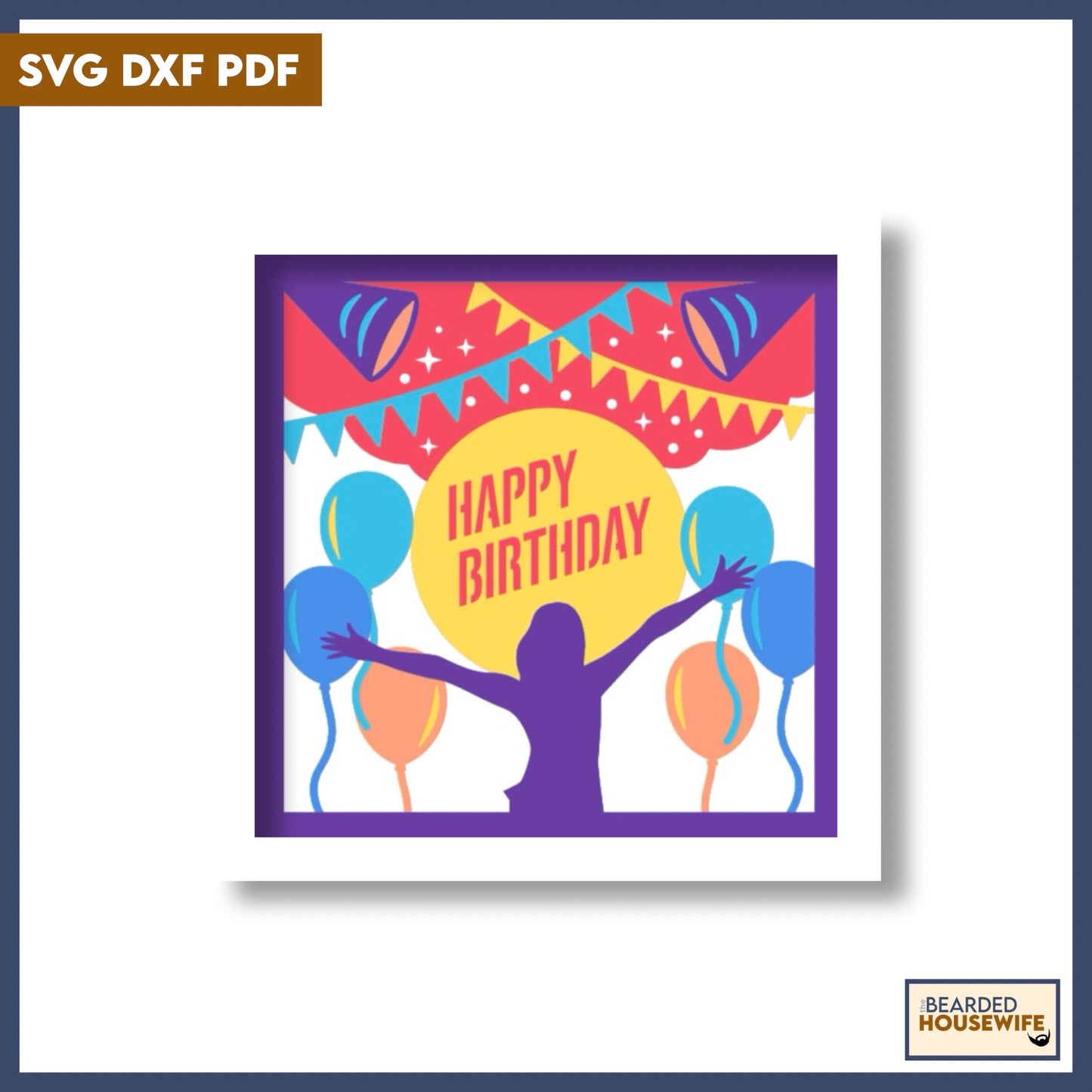 birthday surprise shadow box