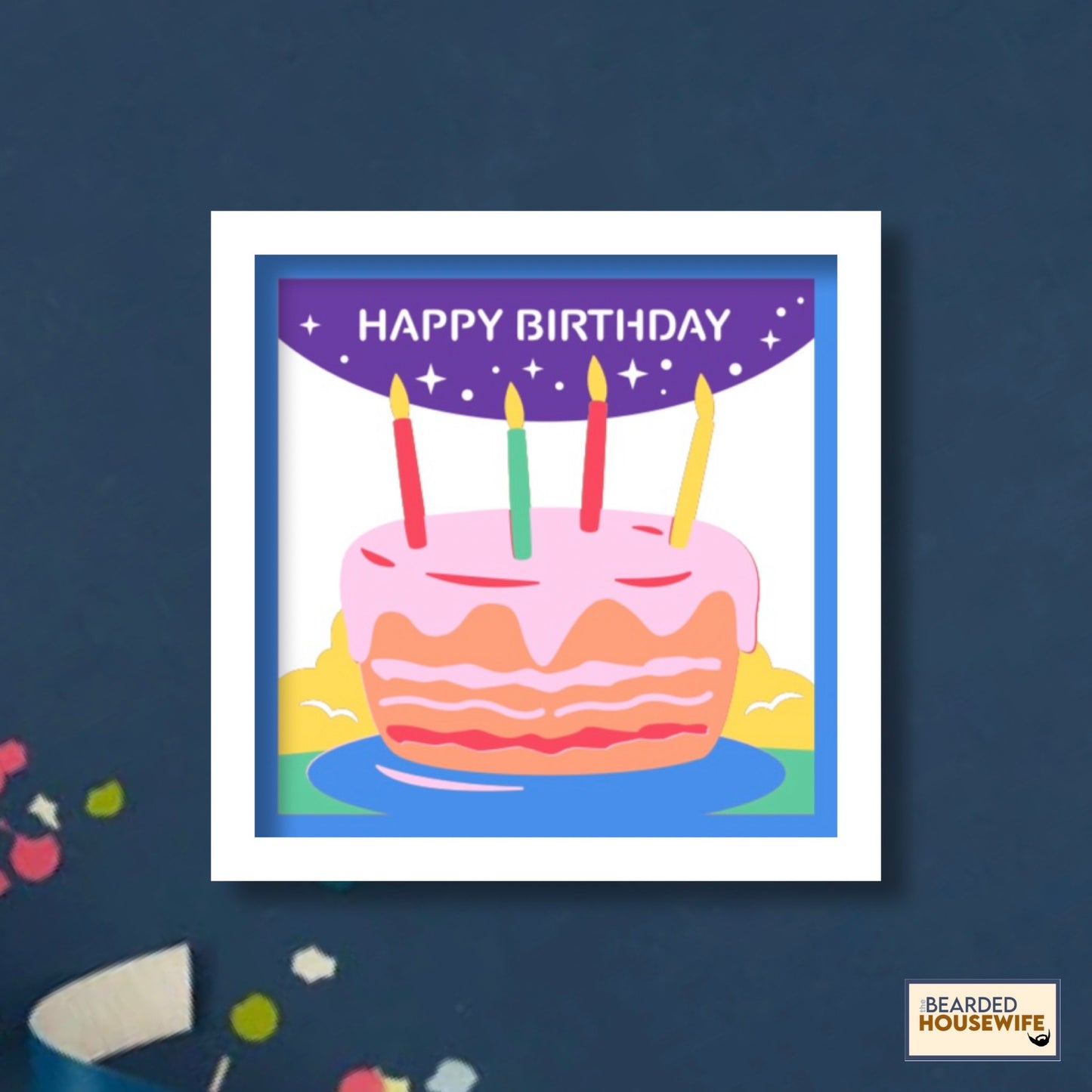 happy birthday shadow box