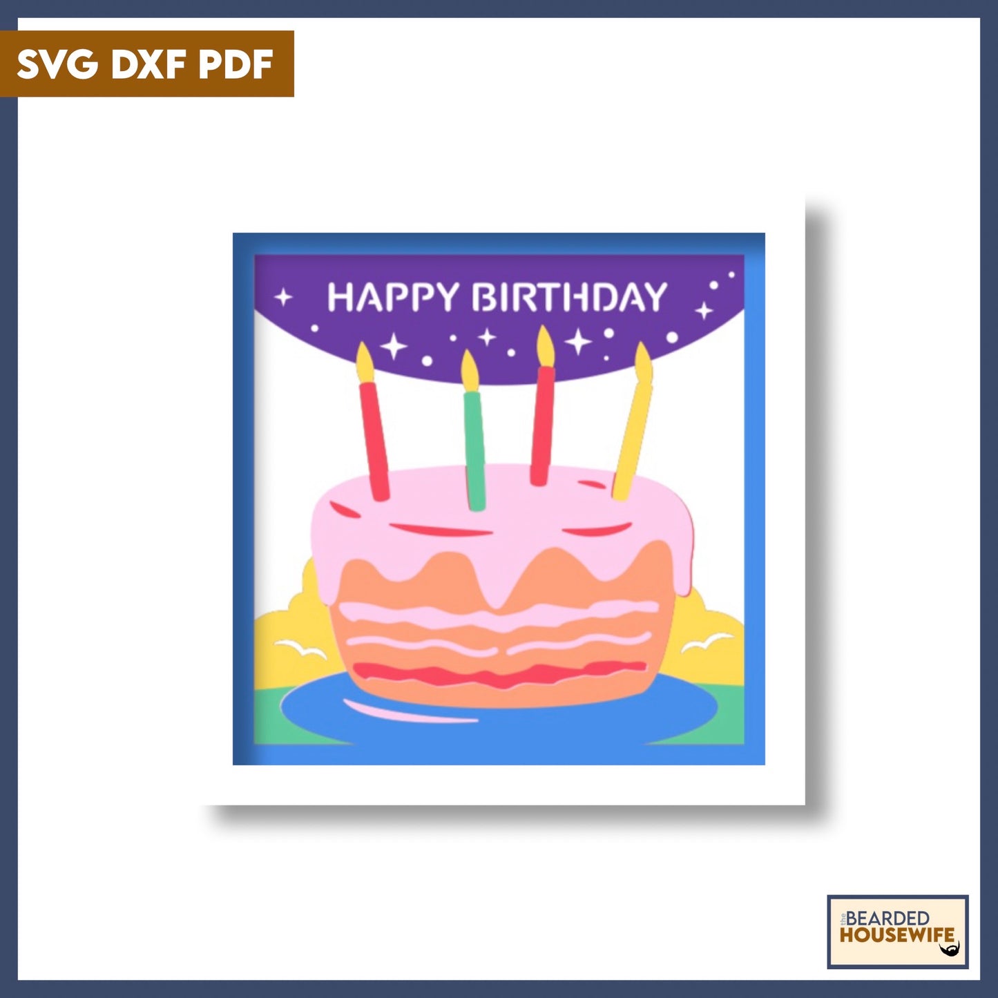 happy birthday shadow box