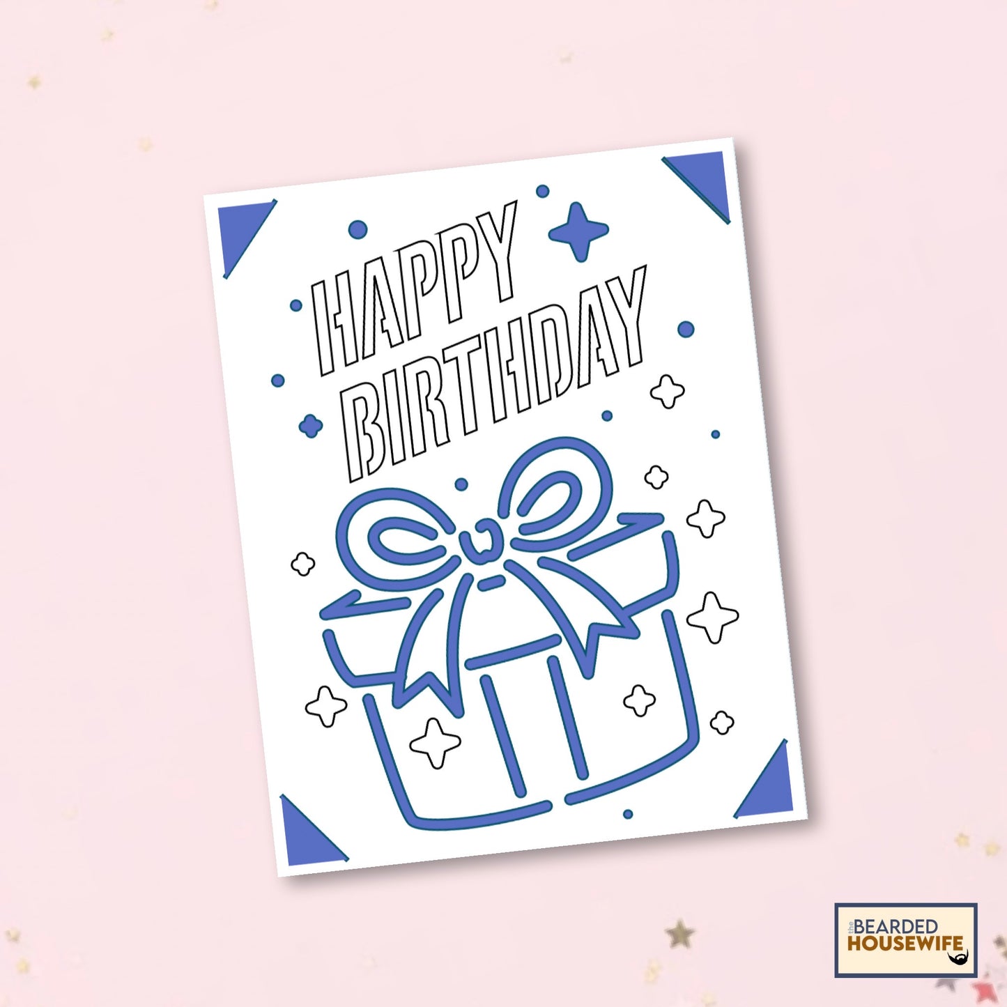 birthday present insert card