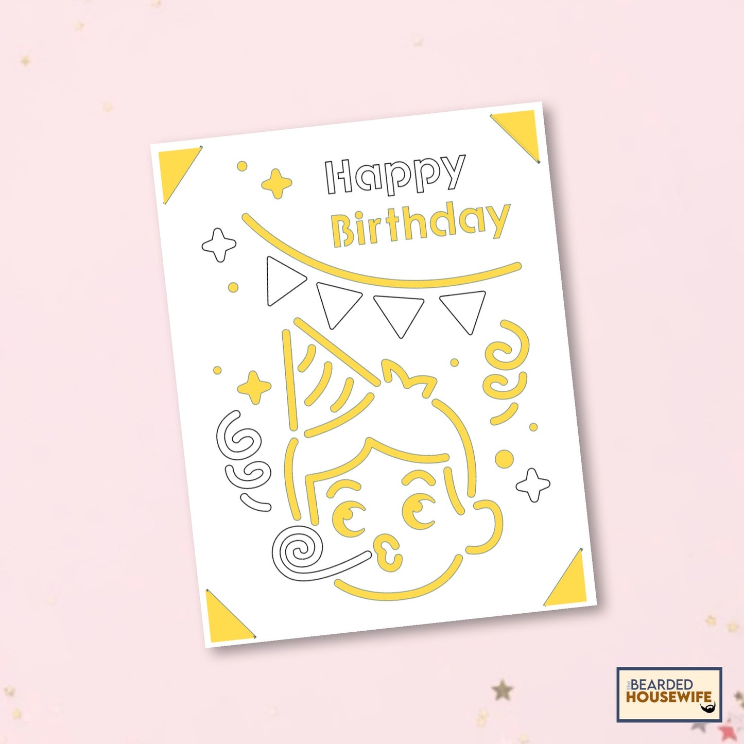 birthday boy insert card