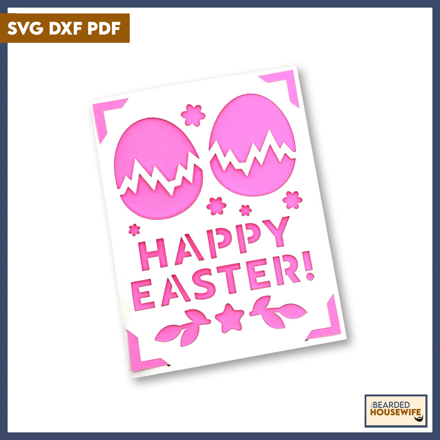 two easter eggs insert card