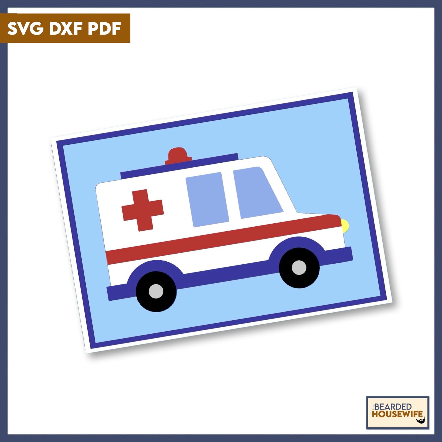 ambulance layered card
