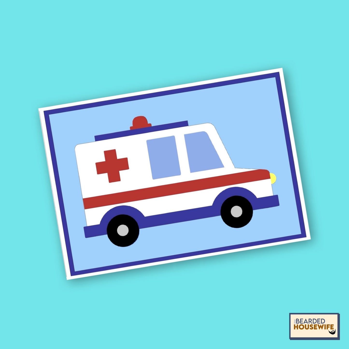 Ambulance Layered Card