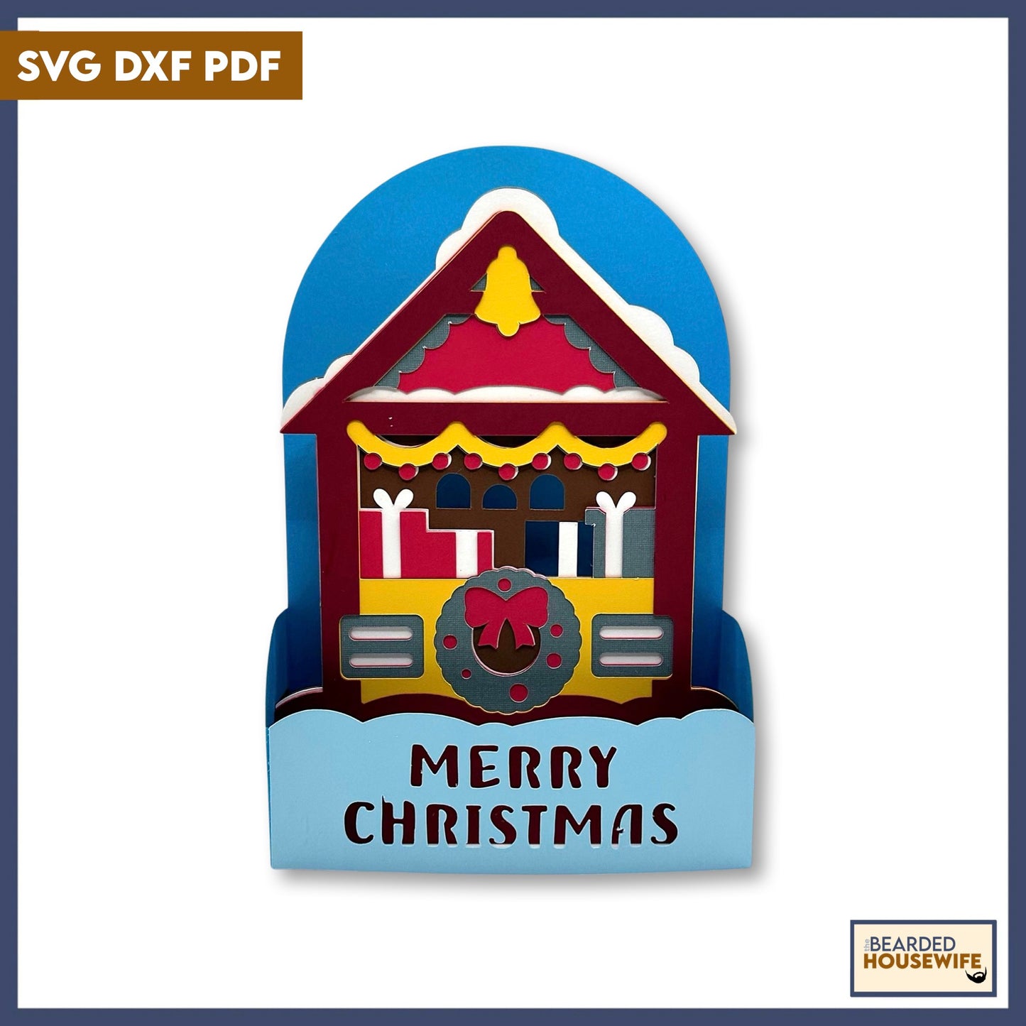 christmas market box card