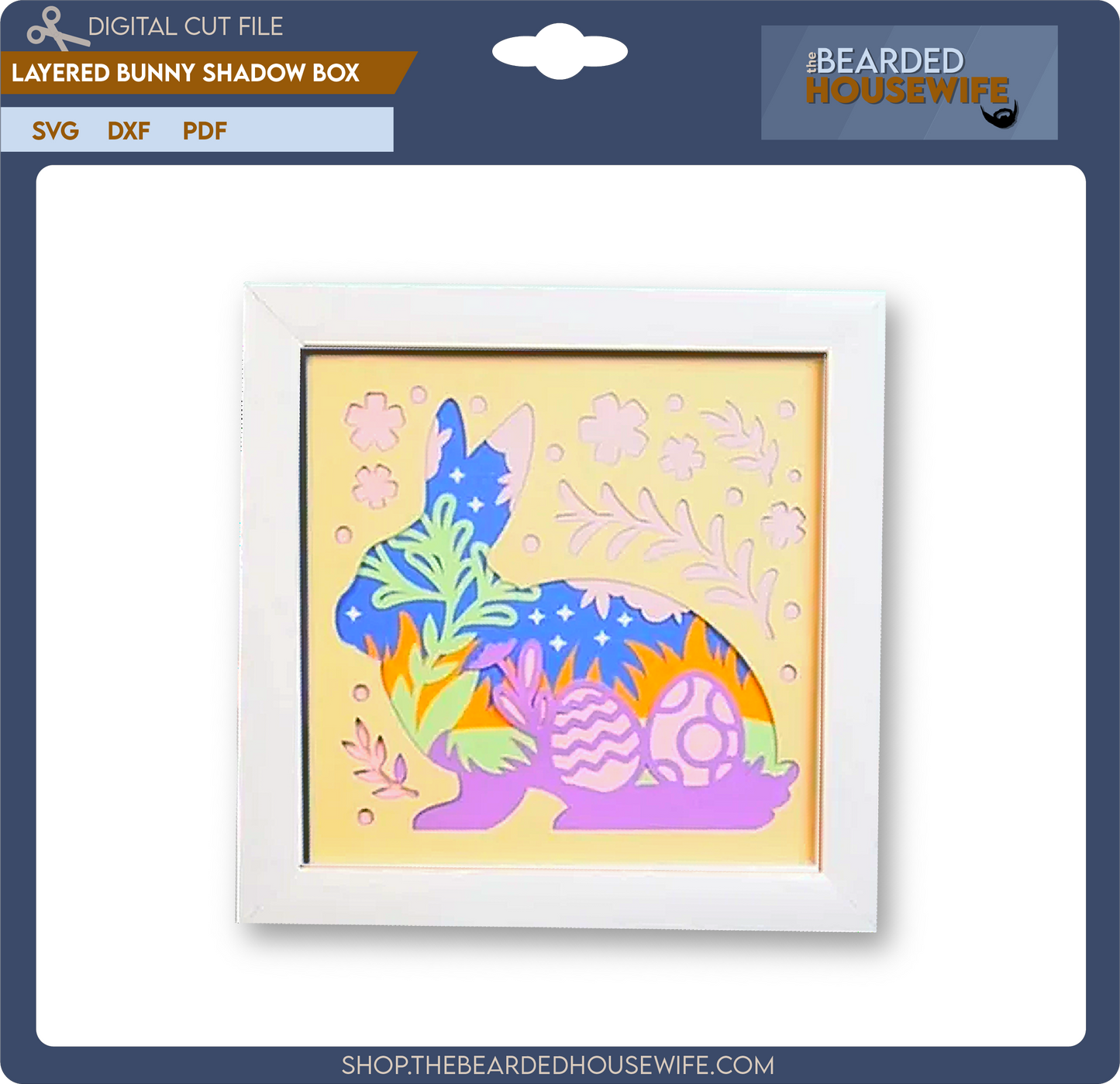 Layered Bunny Shadow Box
