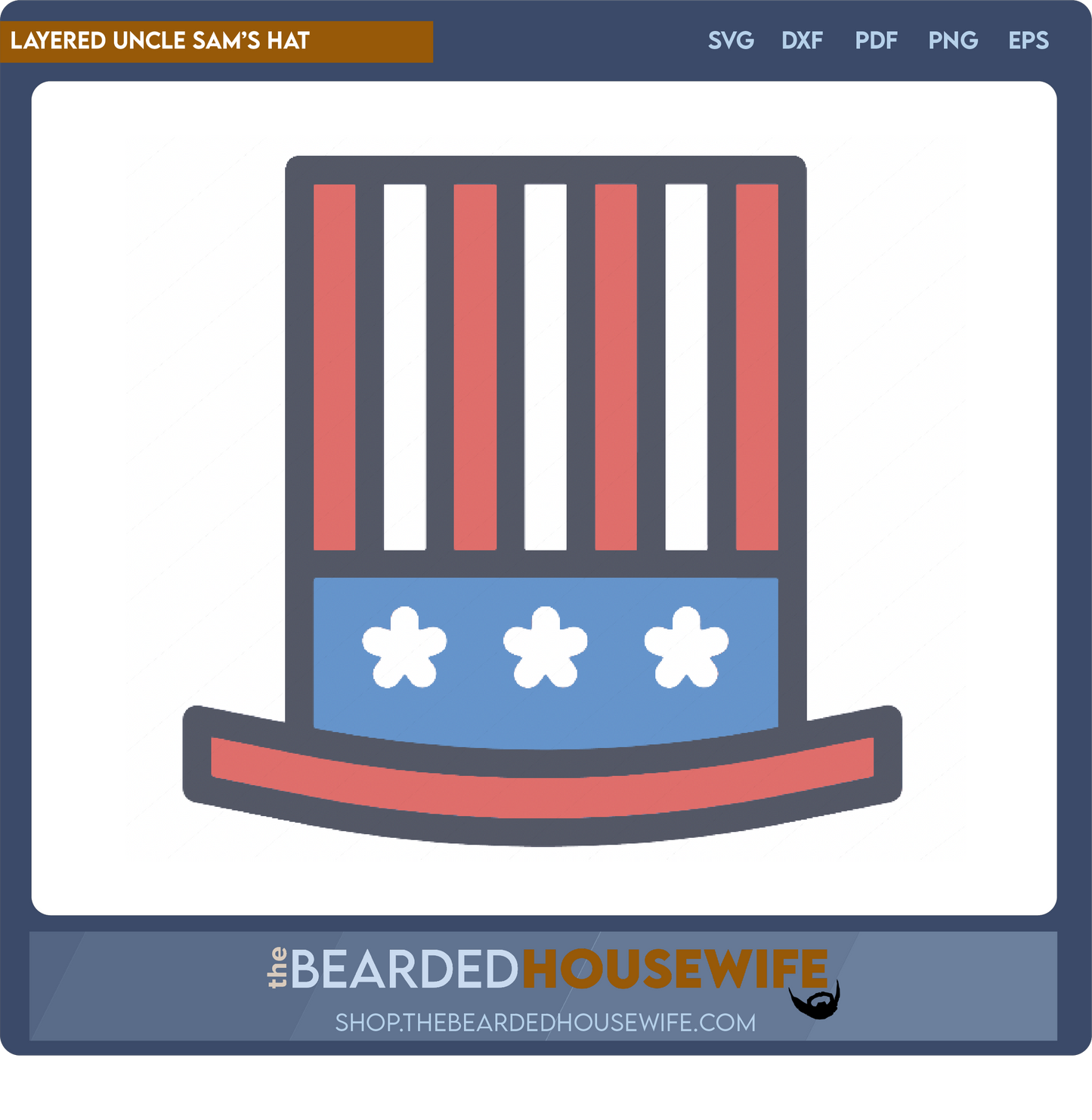 Layered Uncle Sam's Hat