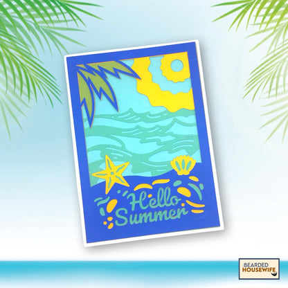 Hello Summer Layered Card