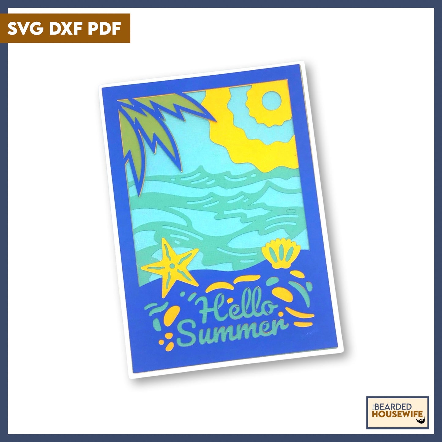 Hello Summer Layered Card