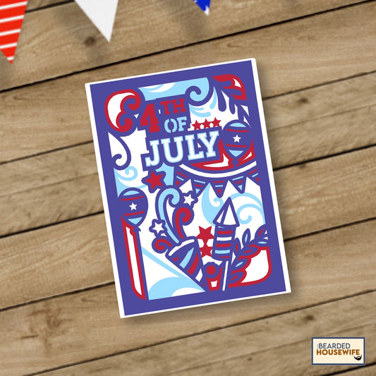 4th of July Layered Card