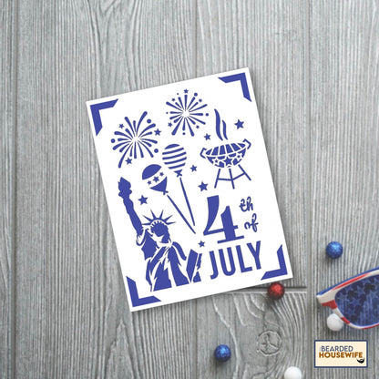 4th of July Fun Insert Card