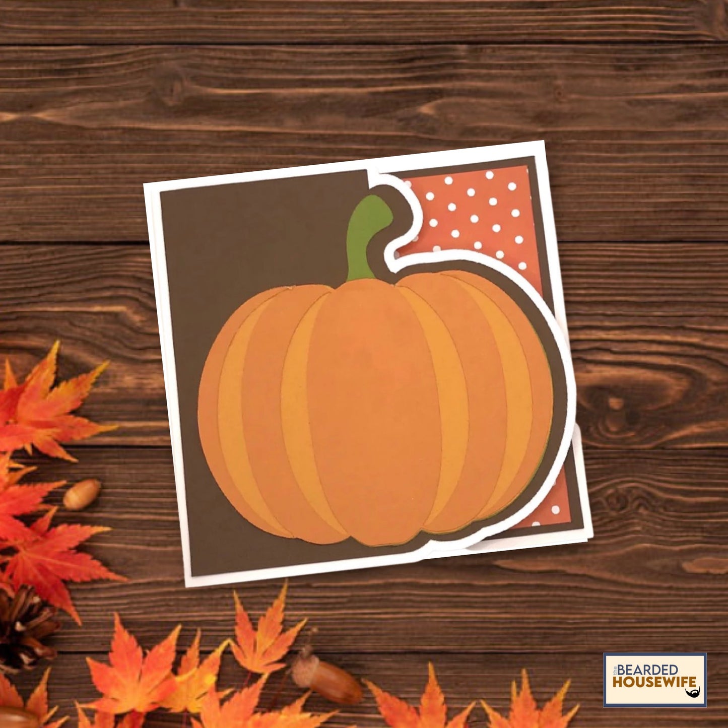 Pumpkin Side Edge Card