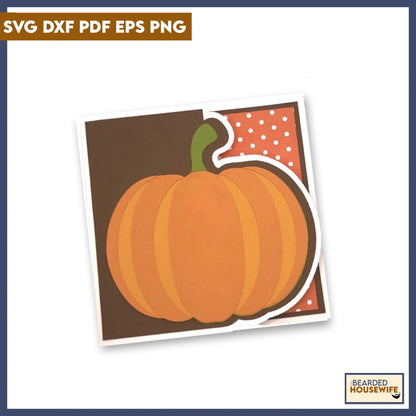 Pumpkin Side Edge Card