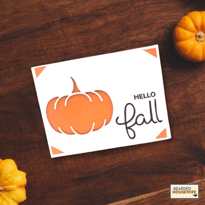 Pumpkin Insert Card