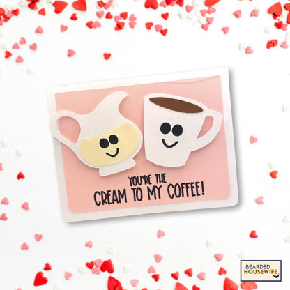 Coffee & Cream Valentines Together Card