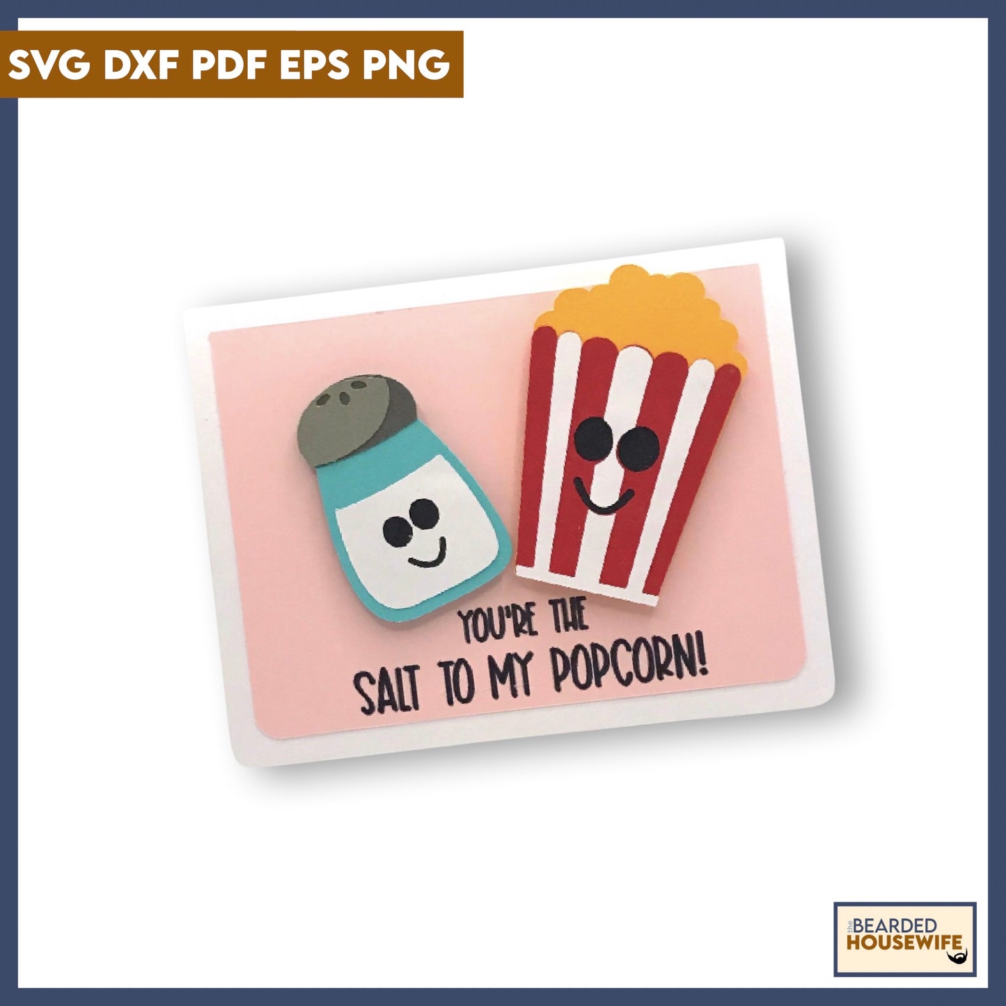 Salt & Popcorn Valentines Together Card