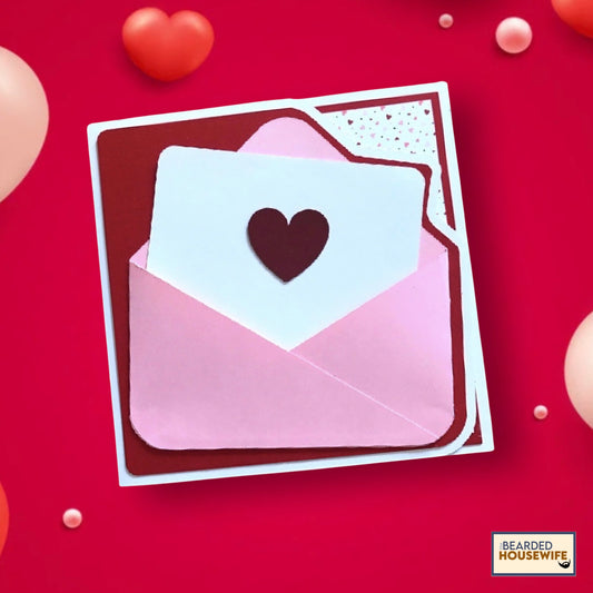 Love Letter Valentine SIde Edge Card