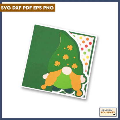 Leprechaun Gnome Side Edge Card