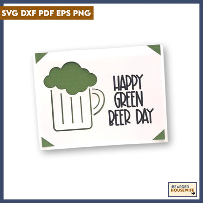 Green Beer Day Insert Card