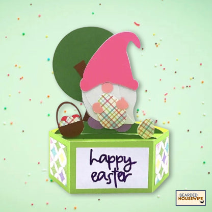 Easter Gnome 360 Box Card