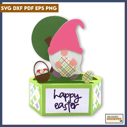 Easter Gnome 360 Box Card