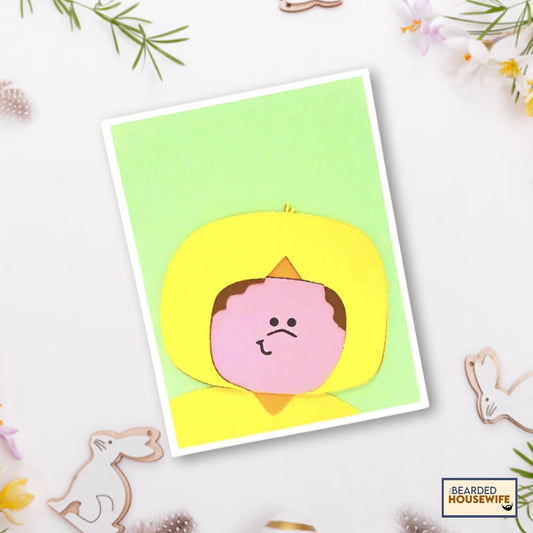 Easter Chick Portrait Card