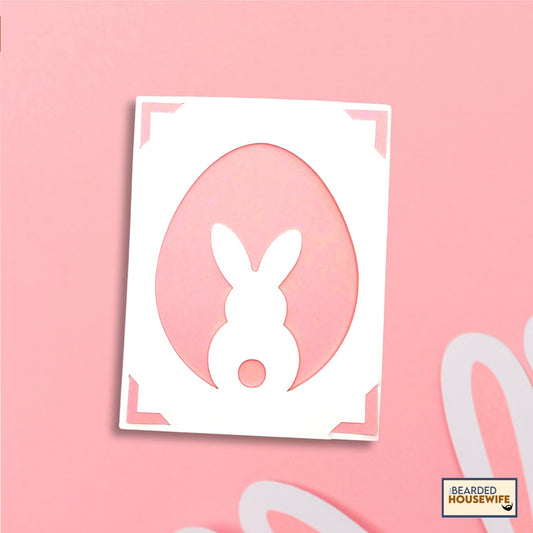 Bunny Silhouette Insert Card