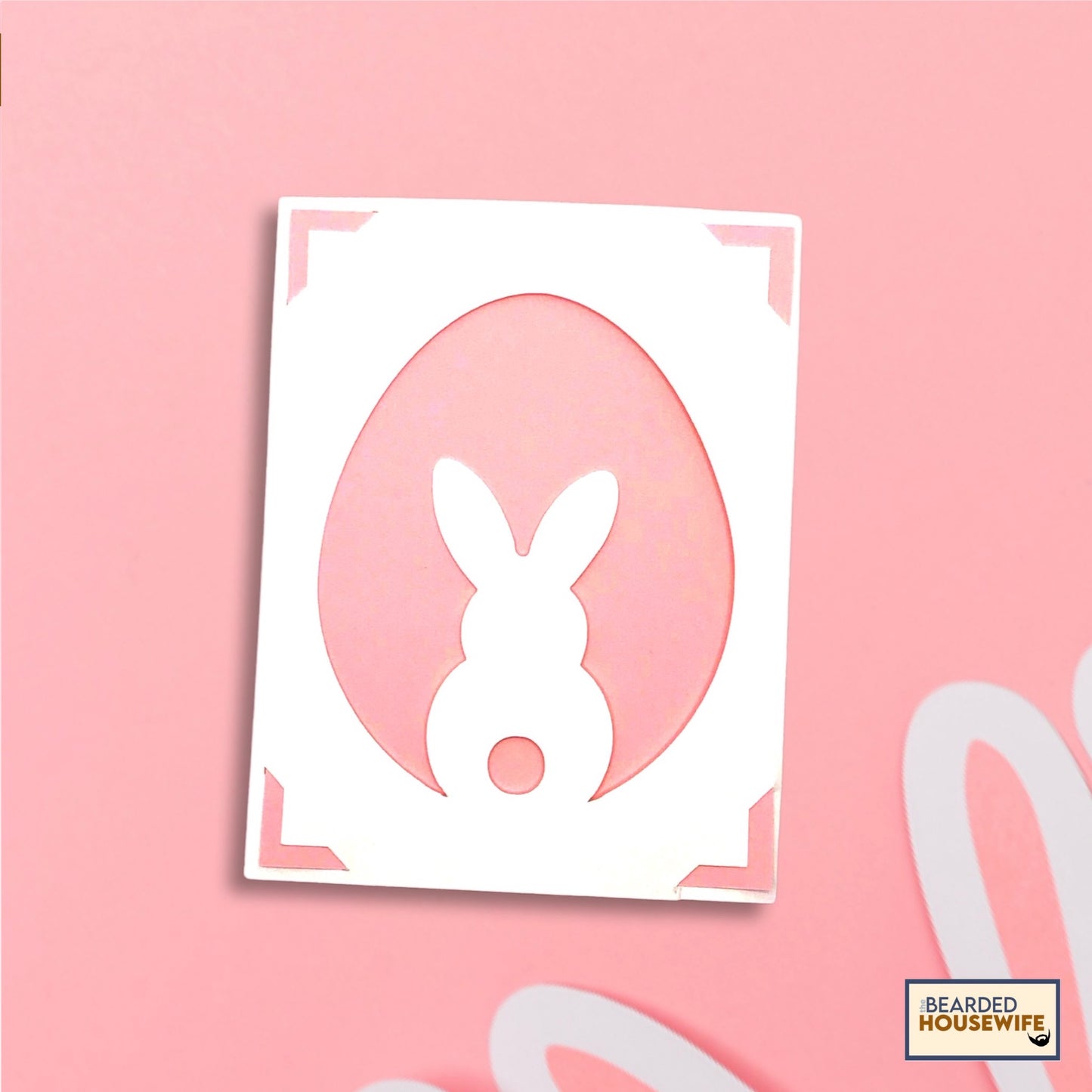 Bunny Silhouette Insert Card