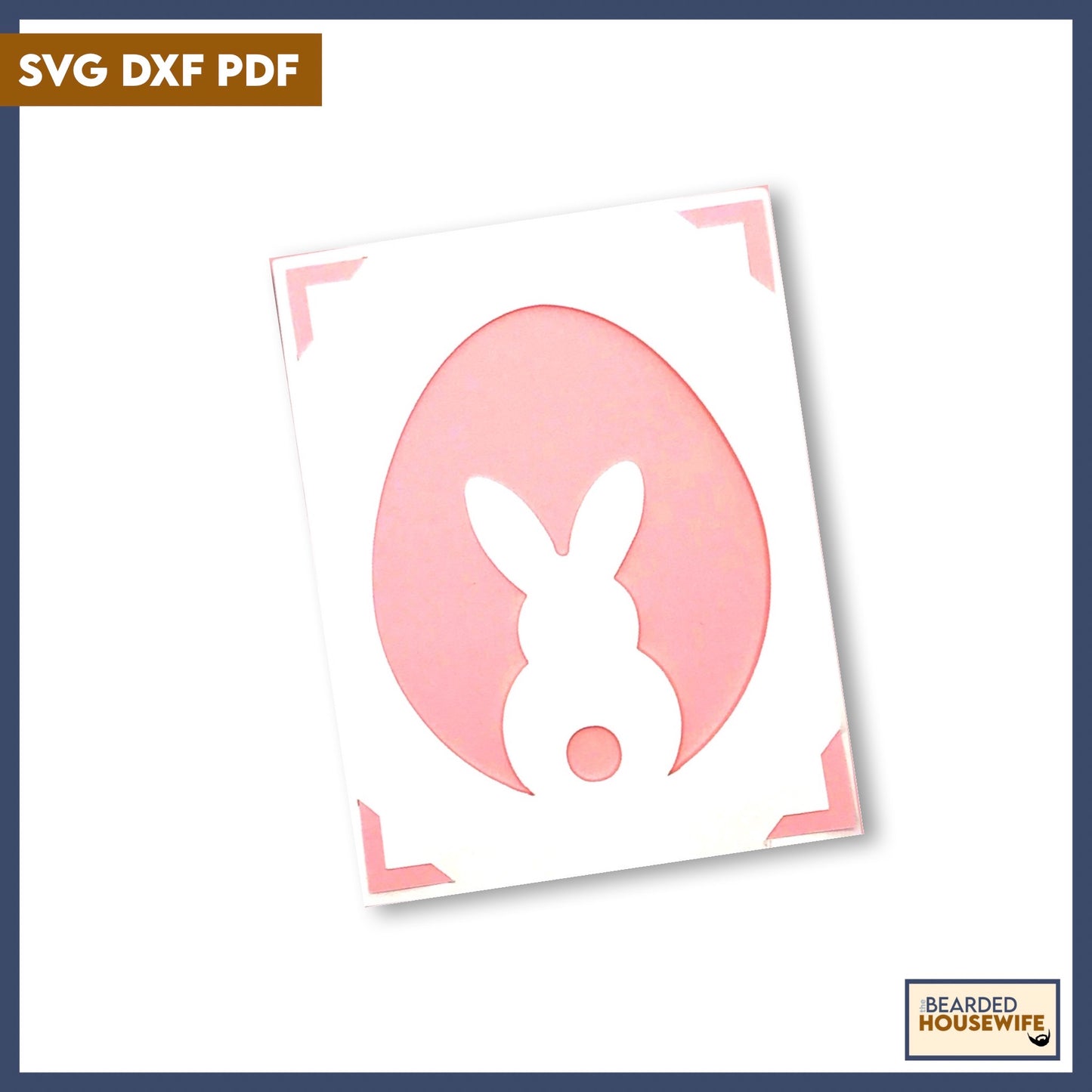 Bunny Silhouette Insert Card