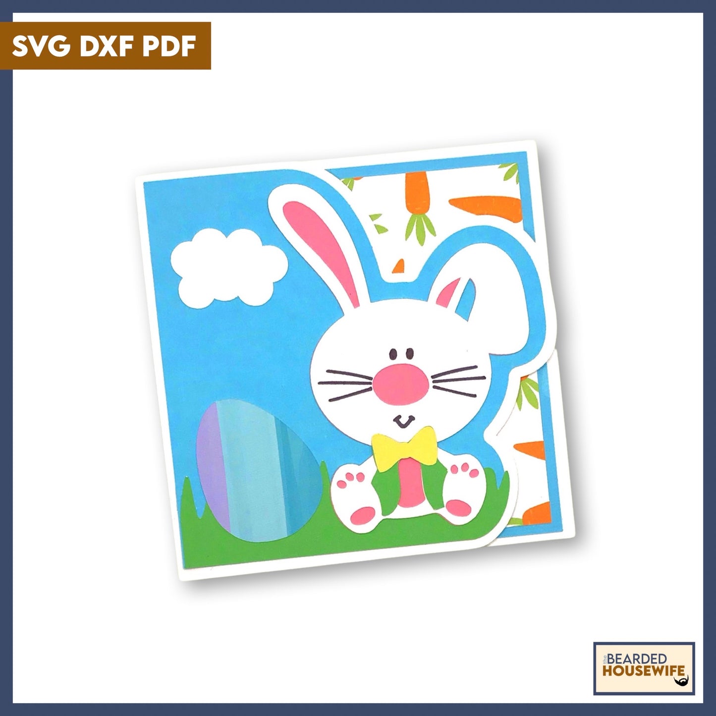 Easter Bunny Side Edge Card