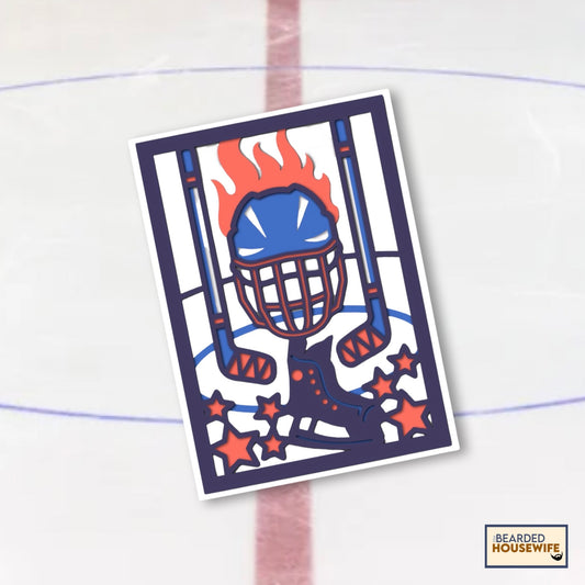 Hockey Layered Card