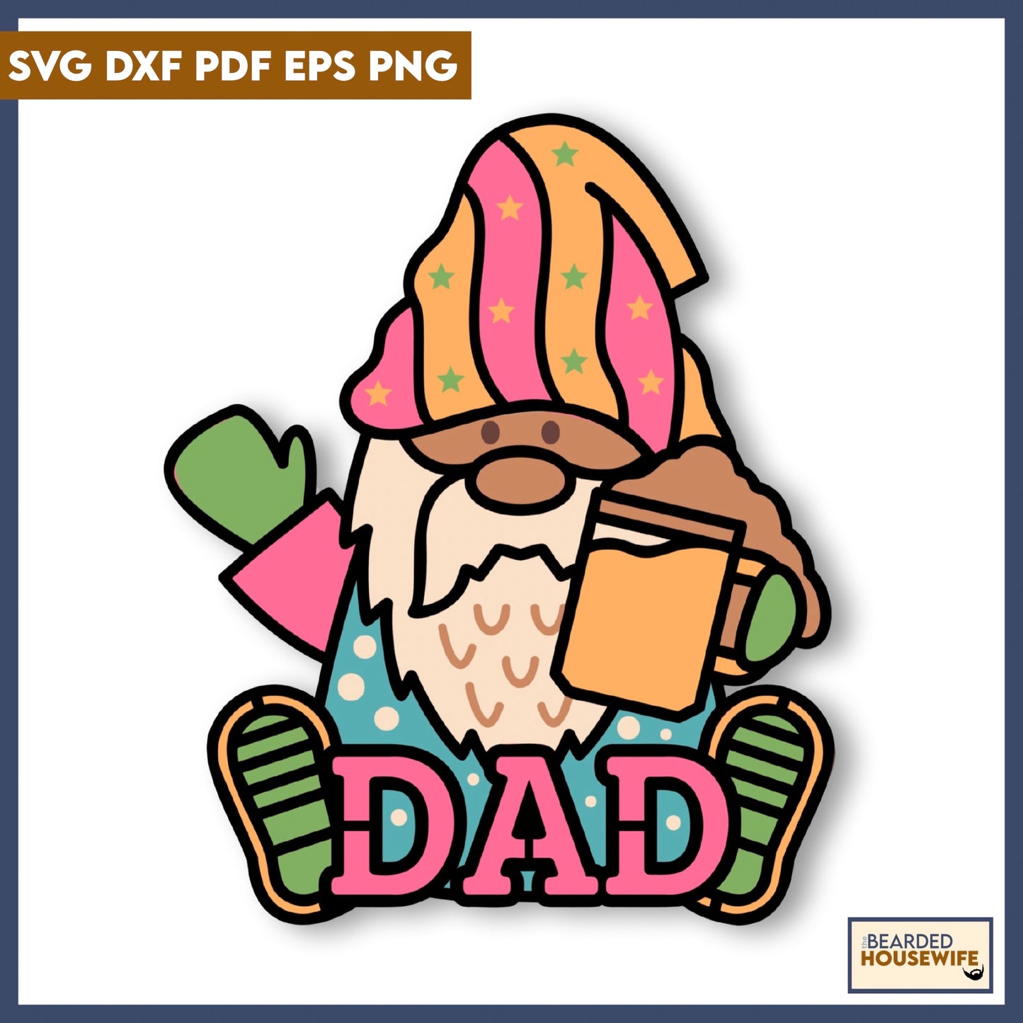 Dad Gnome Layered Paper Craft