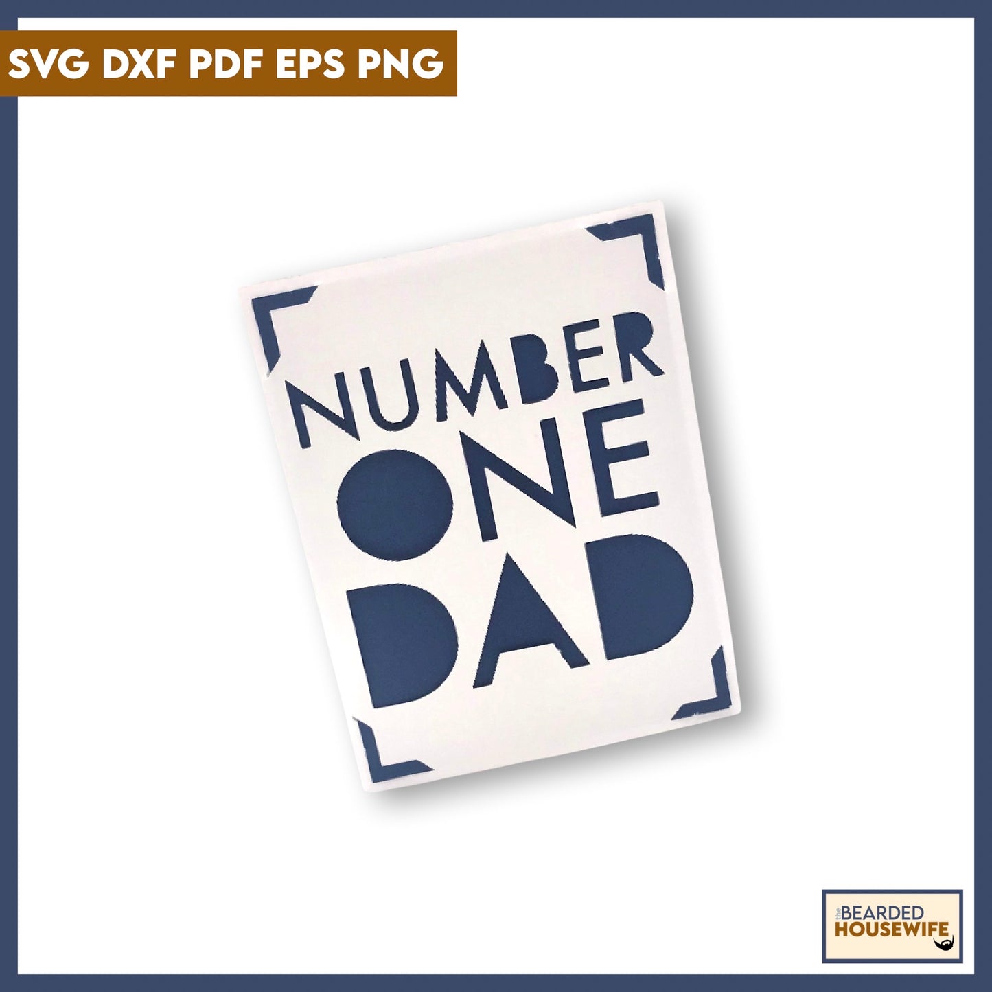 Number One Dad Insert Card