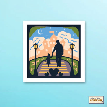 Theme Park Dad Shadow Box