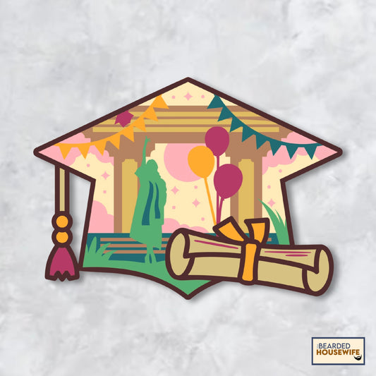 Graduation Cap Layered Paper Craft