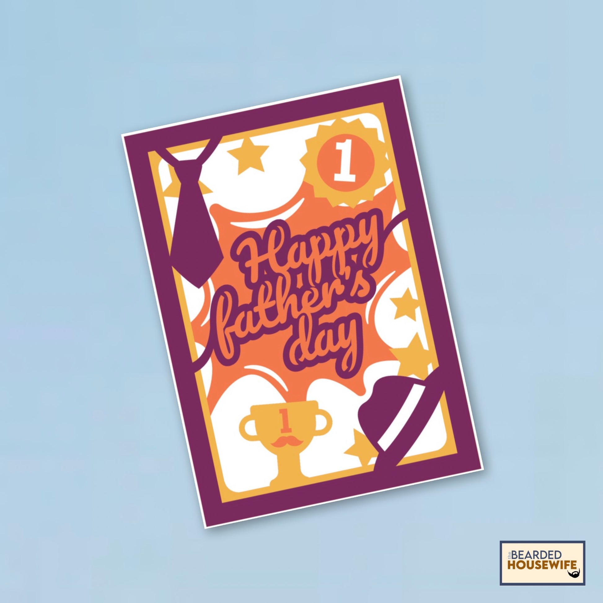 happy fathers day layered card