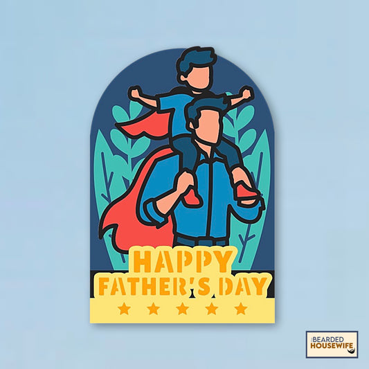 super dad box card