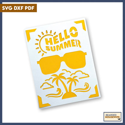 hello summer insert card