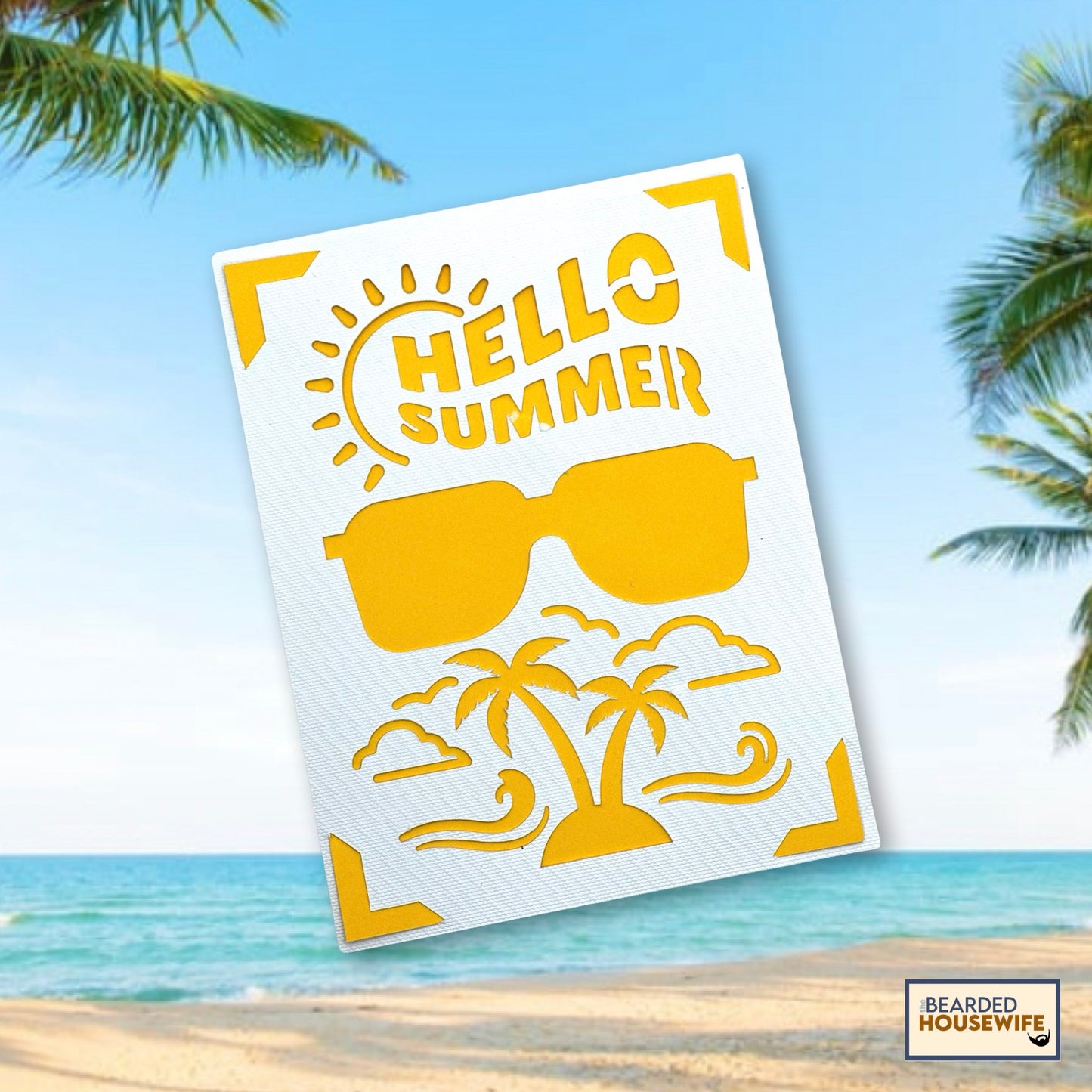 hello summer insert card