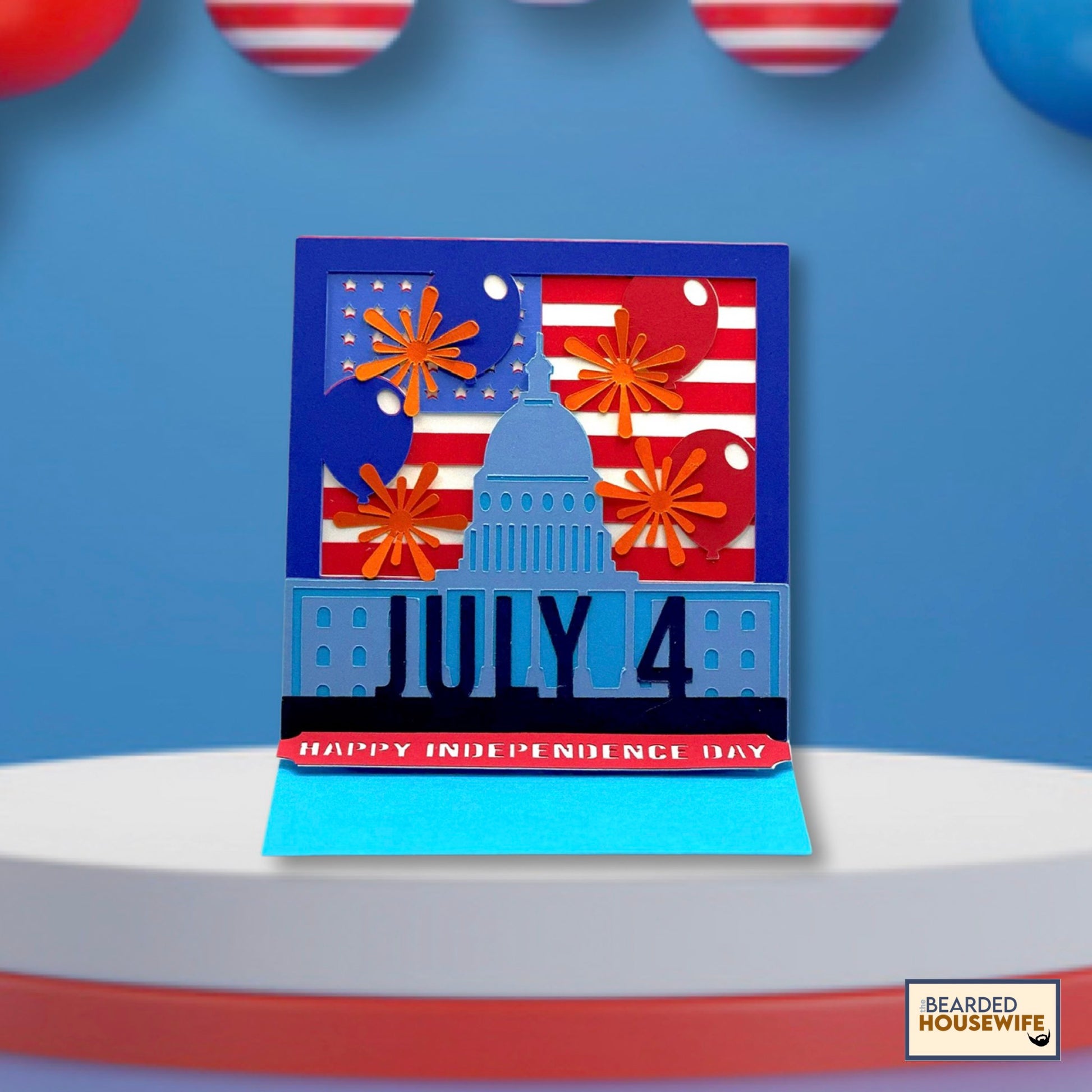 fourth of july easel card