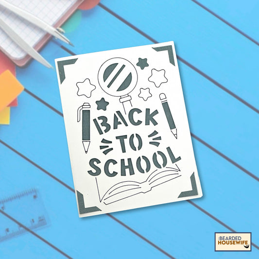 back to school insert card